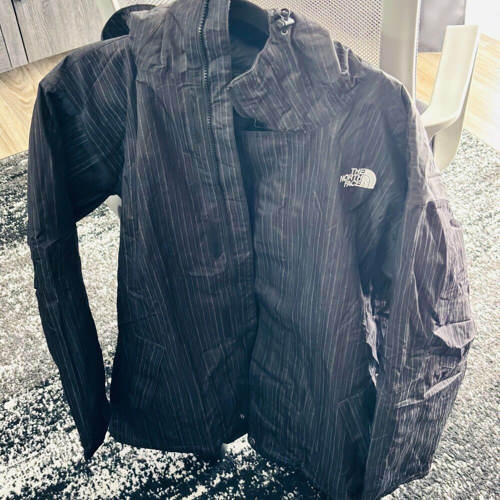 The North Face GORE-TEX PacLite Hooded Rain Jacket Black Gray Men's XL - Picture 1 of 15